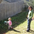 Amelia and Erynn in the backyard1